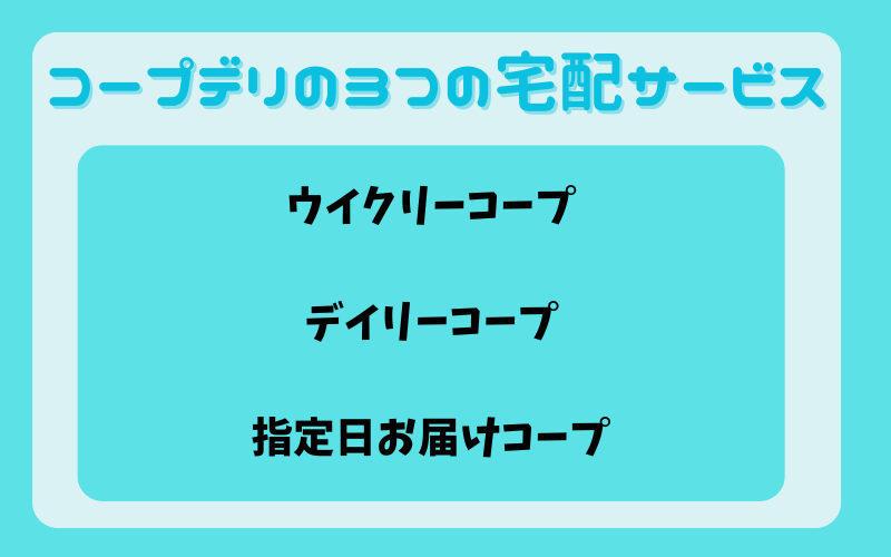 コープデリの宅配サービス